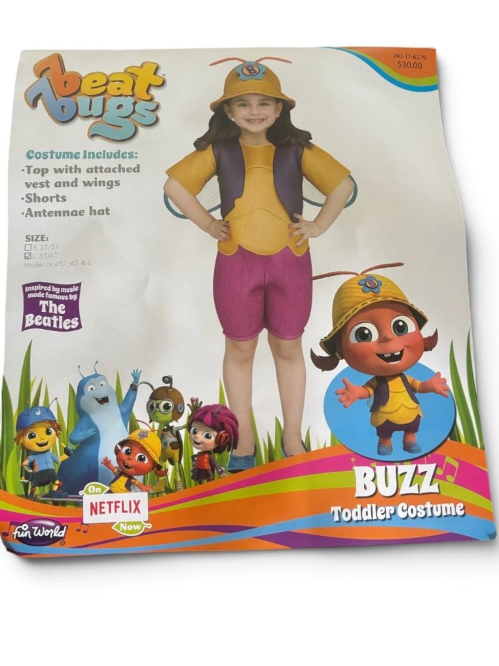 Beat Bugs Buzz Toddler Halloween Costume Netflix Beatles Inspired Character